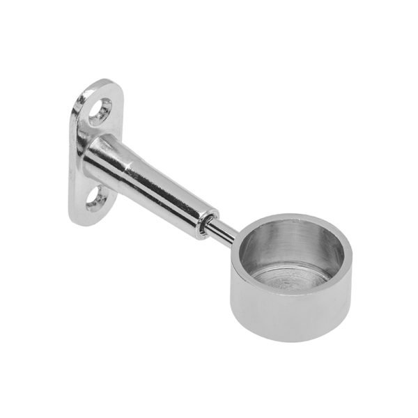 Round hanging rail adjustable end support 25mm